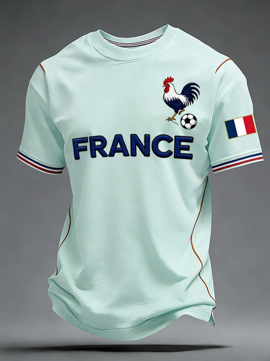 T-shirt à manches courtes pour homme, style football américain