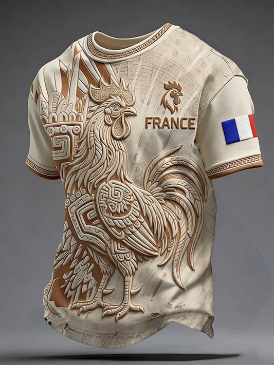 T-shirt à manches courtes pour hommes, France