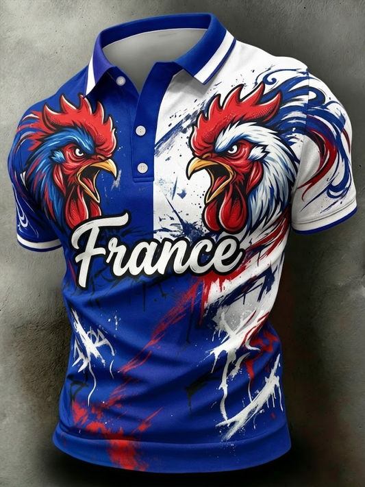 Chemise France Coq Gaulois pour hommes