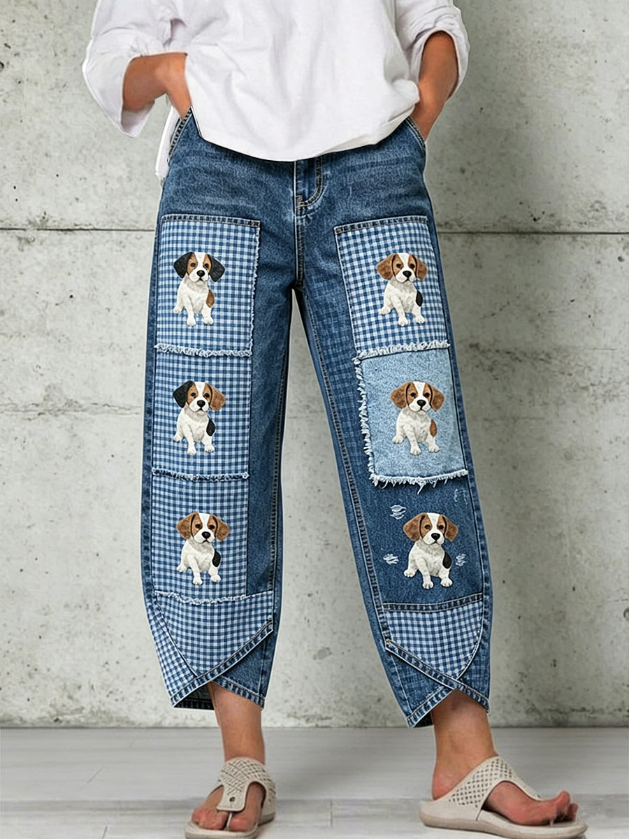 Pantalon pour femme à imprimé animalier