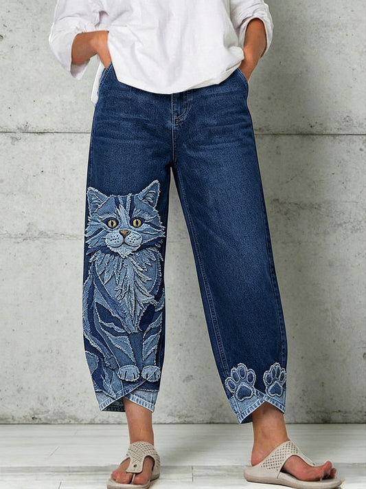 Pantalon pour femme à imprimé animalier