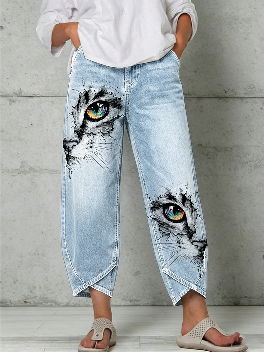 Pantalon pour femme à imprimé animalier