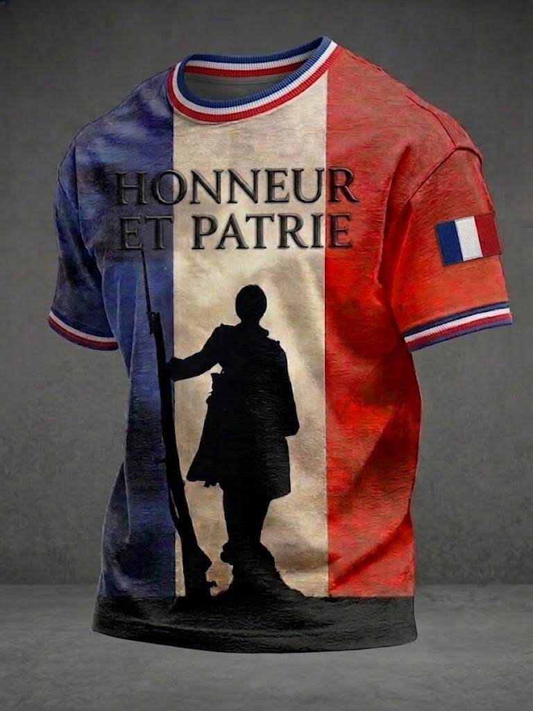 Tee-shirt homme French LA LIBÉRATION 1945 imprimé