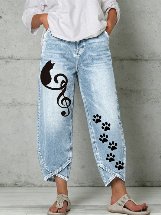 Pantalon pour femme à imprimé animalier