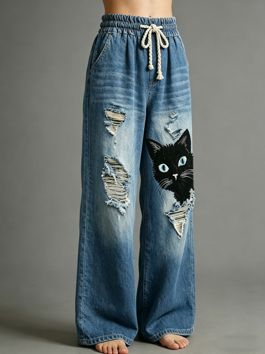 Pantalon pour femme à imprimé animalier