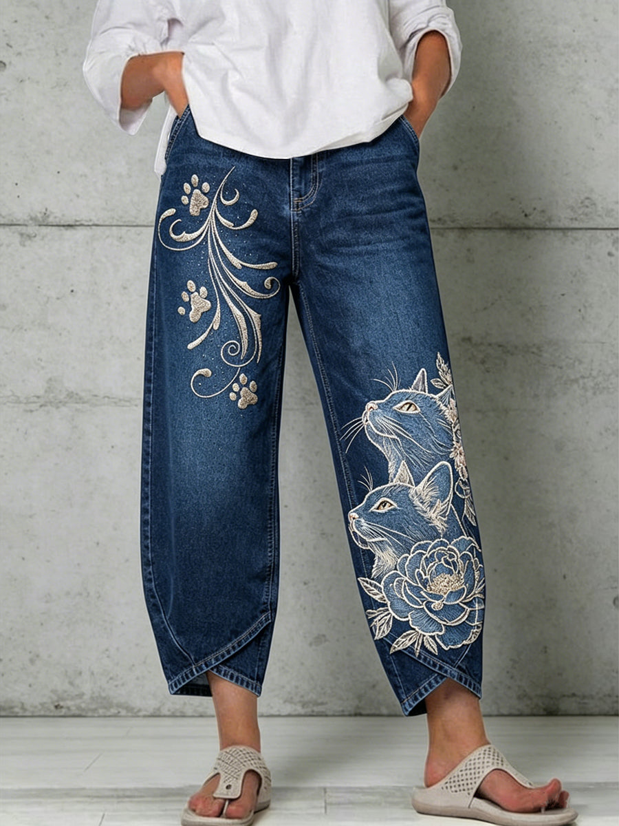 Pantalon pour femme à imprimé animalier