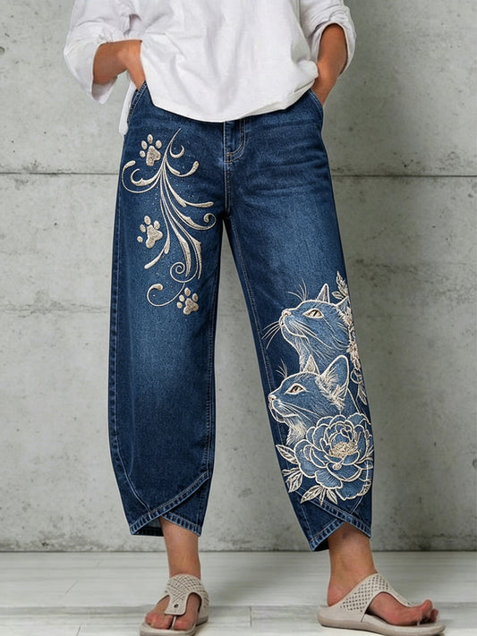 Pantalon pour femme à imprimé animalier