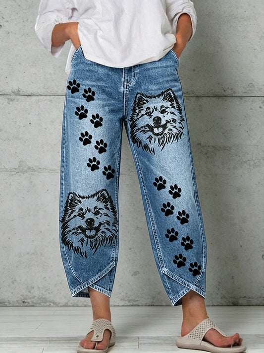 Pantalon pour femme à imprimé animalier