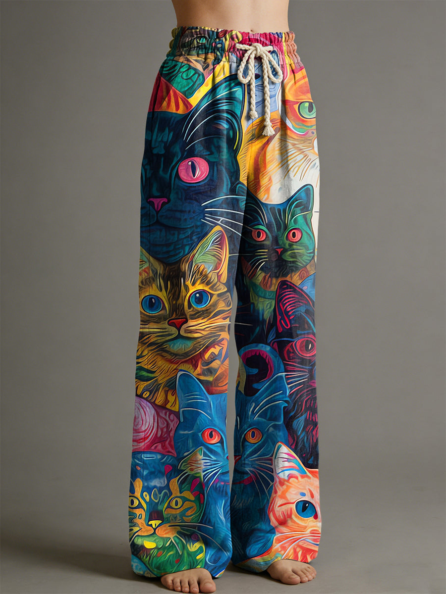 Pantalon pour femme à imprimé animalier