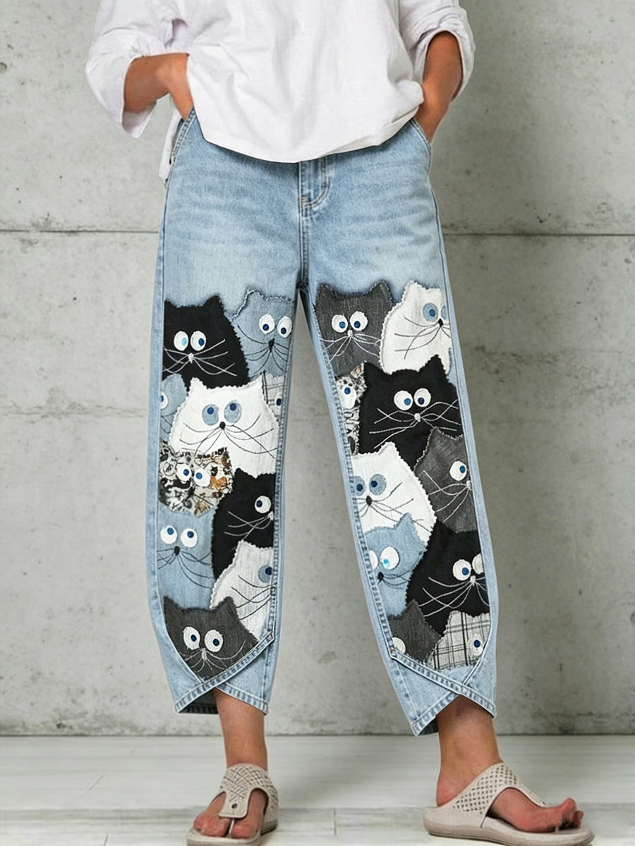 Pantalon pour femme à imprimé animalier