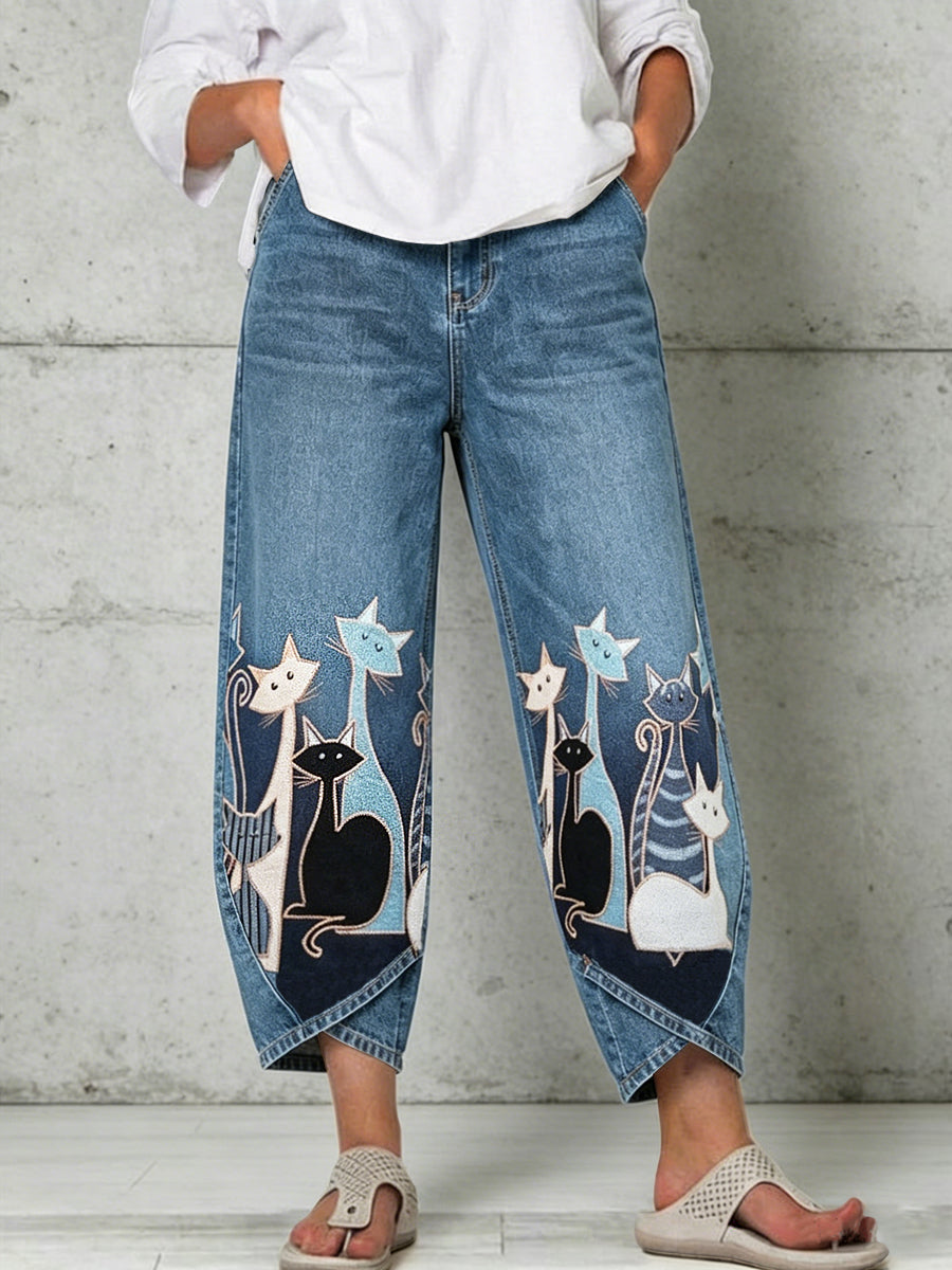 Pantalon pour femme à imprimé animalier
