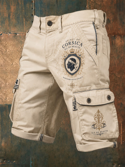 Shorts pour homme imprimés au drapeau de la Corse