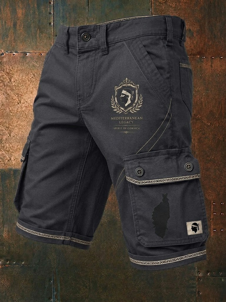 Shorts pour homme imprimés au drapeau de la Corse