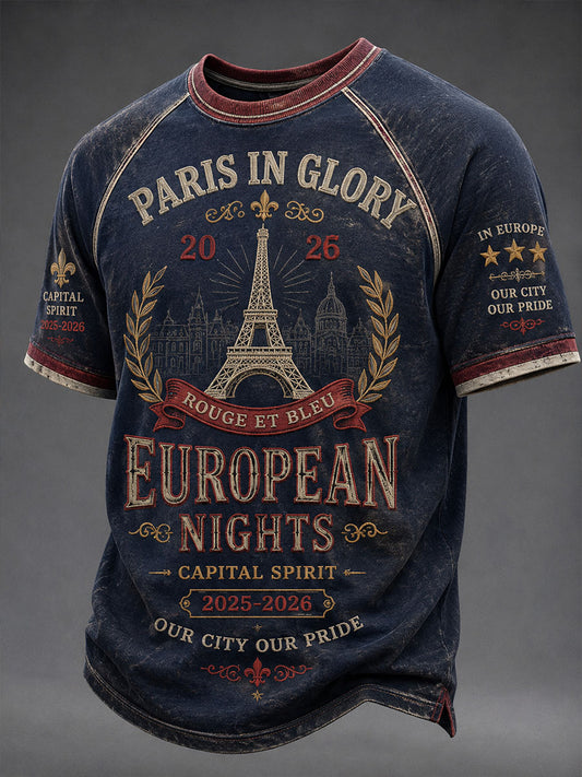 T-shirt manches courtes Paris Football pour homme
