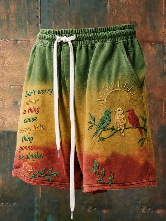 Short Décontracté Homme 'Every Little Thing Is Gonna Be Alright'