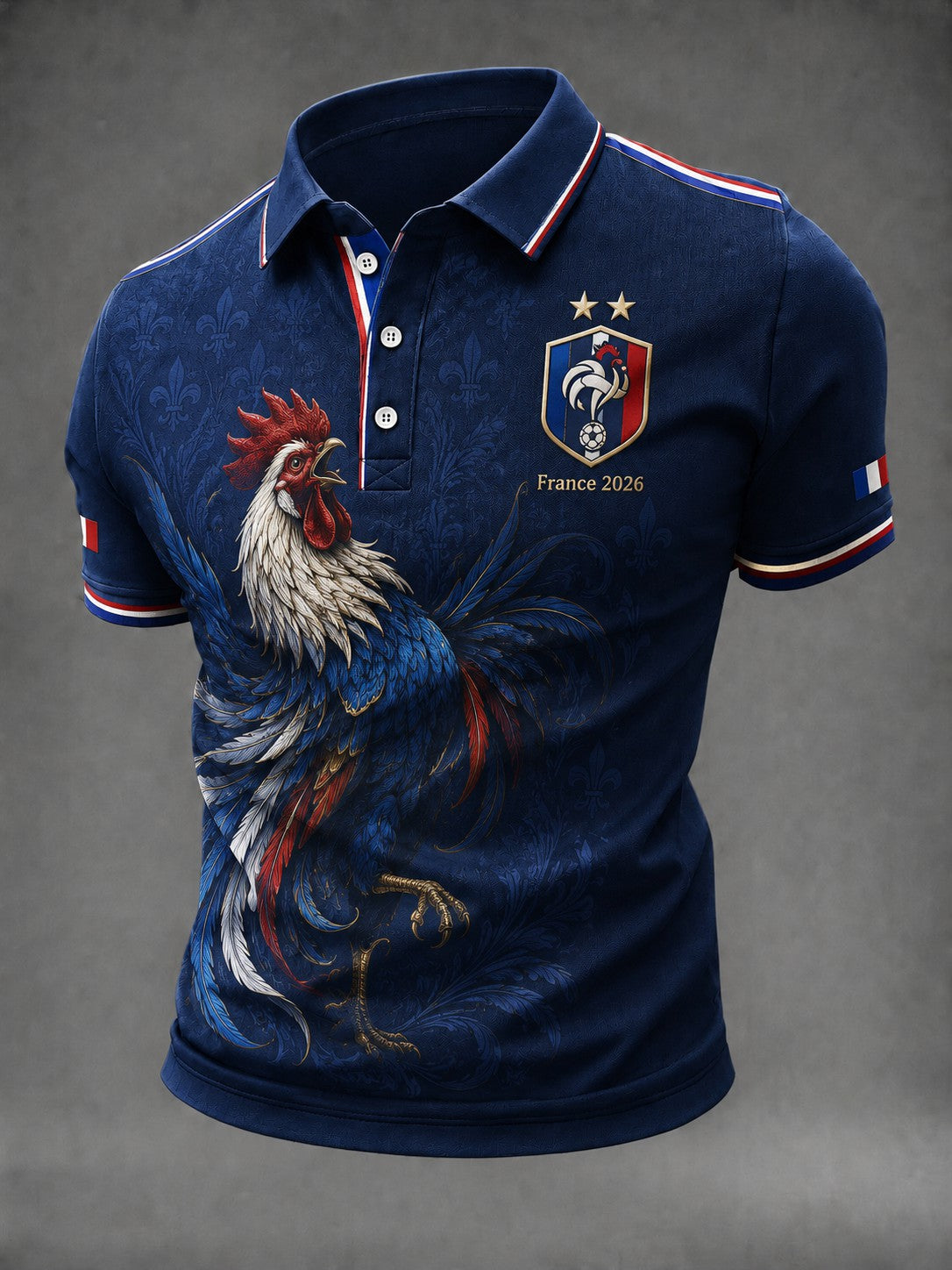Chemise pour hommes imprimée France Football
