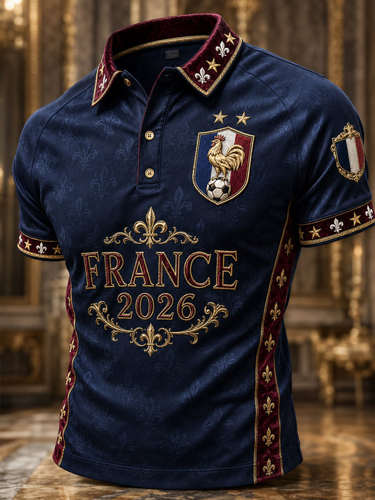 Polo Franch Football Art Print Homme