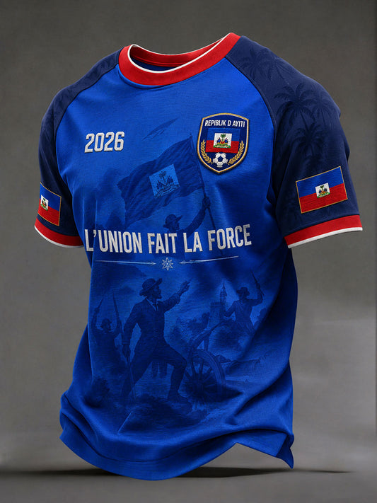 T-Shirts 2026 Haiti Football pour homme