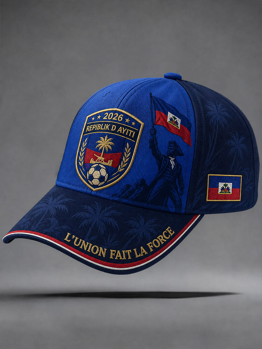 2026 Haiti Soccer Unisexe Chapeaux