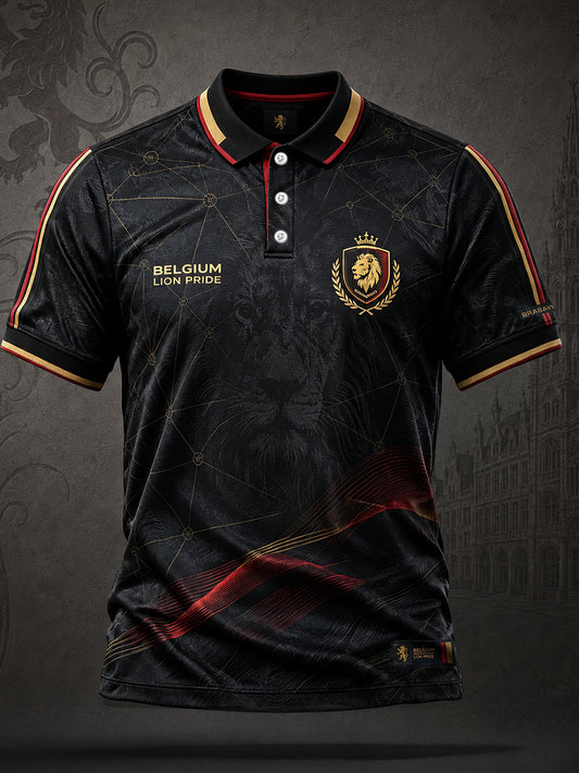 Hommes Belgique Football Lover Art Imprimé Casual Tops