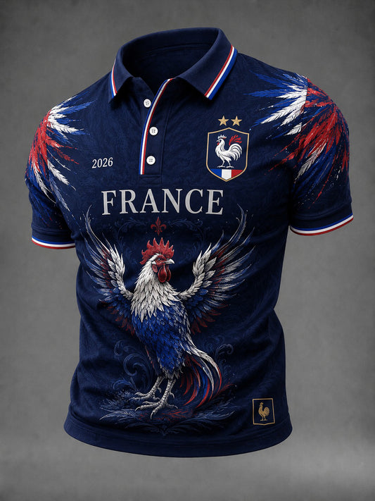 Chemise pour homme France Football imprimée