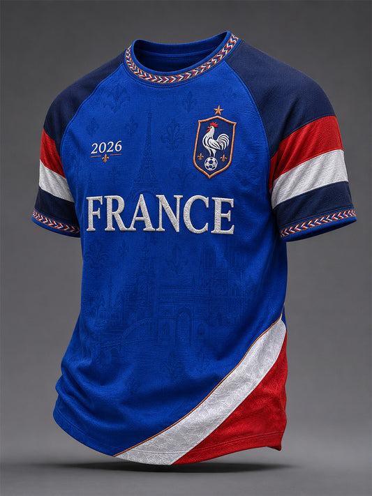 T-shirt décontracté imprimé pour hommes, cadeau idéal pour les fans de football