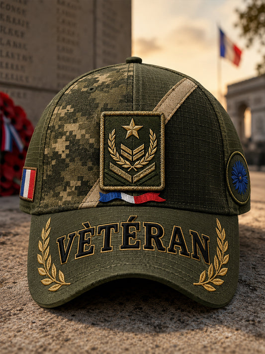 Casquette française unisexe pour anciens combattants