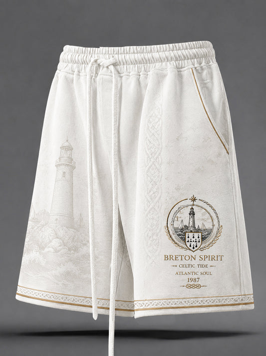 Short imprimé celtique breton pour homme