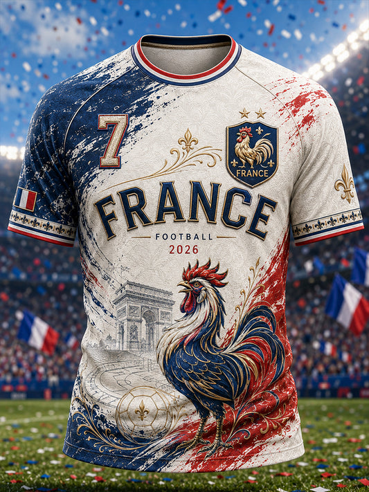 T-shirt manches courtes France Football pour homme