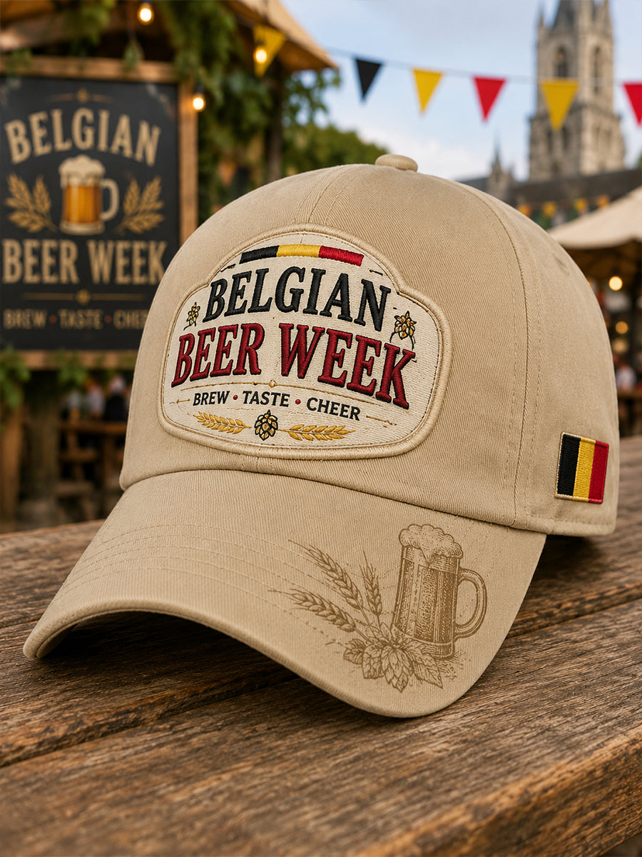 Chapeau à imprimé graphique Beer Week pour homme