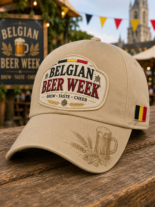 Chapeau à imprimé graphique Beer Week pour homme