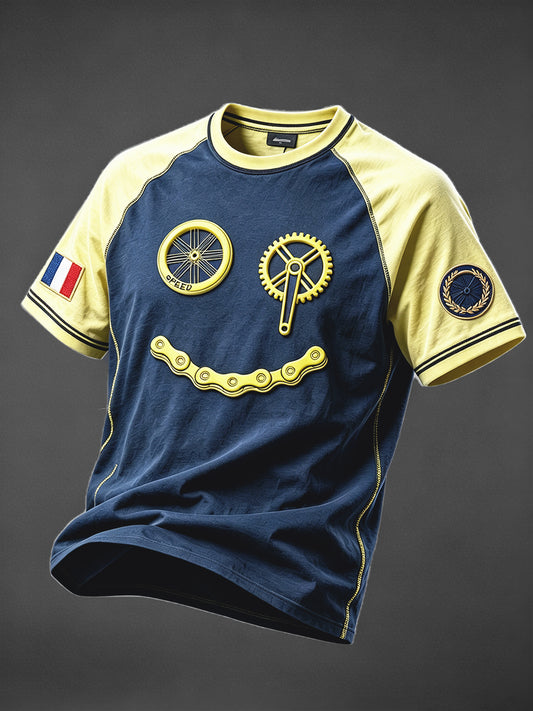 Tee-shirt Homme Léger Thème Français 'Tour de France'