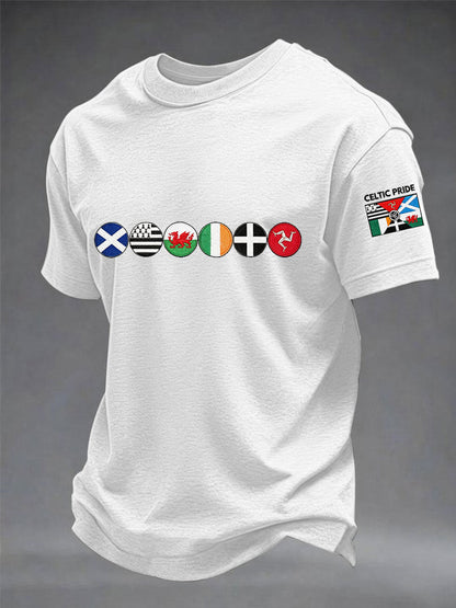 T-shirt à manches courtes Les Nations celtiques pour hommes