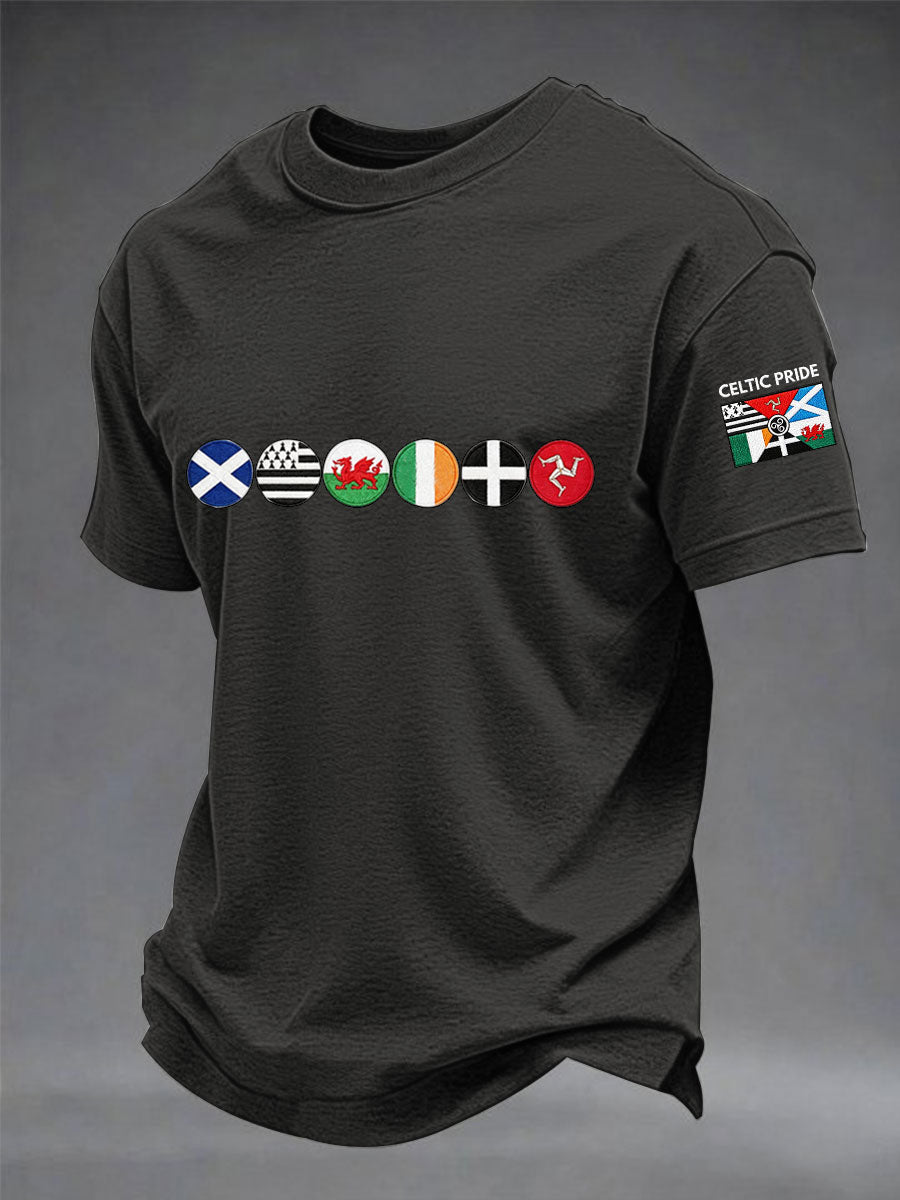 T-shirt à manches courtes Les Nations celtiques pour hommes