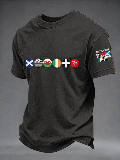 T-shirt à manches courtes Les Nations celtiques pour hommes