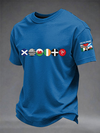 T-shirt à manches courtes Les Nations celtiques pour hommes