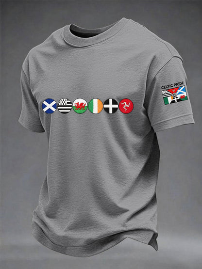 T-shirt à manches courtes Les Nations celtiques pour hommes