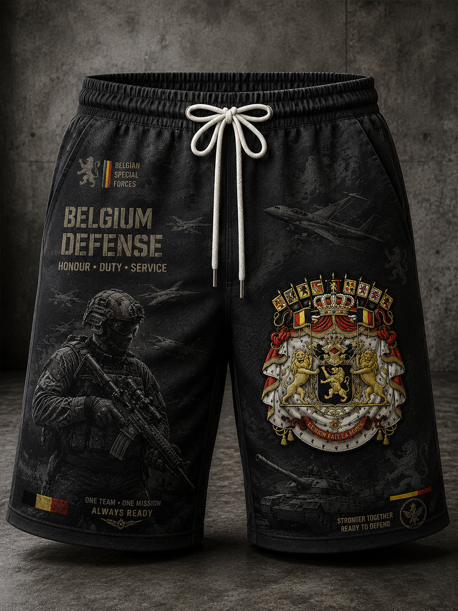 Short Homme Style Vintage Avec Imprimé Militaire