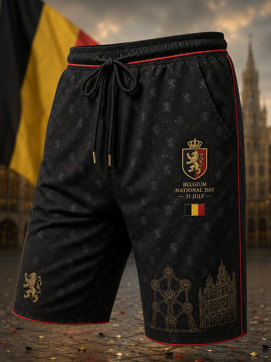 Shorts Décontractés Fête Nationale Lion Homme