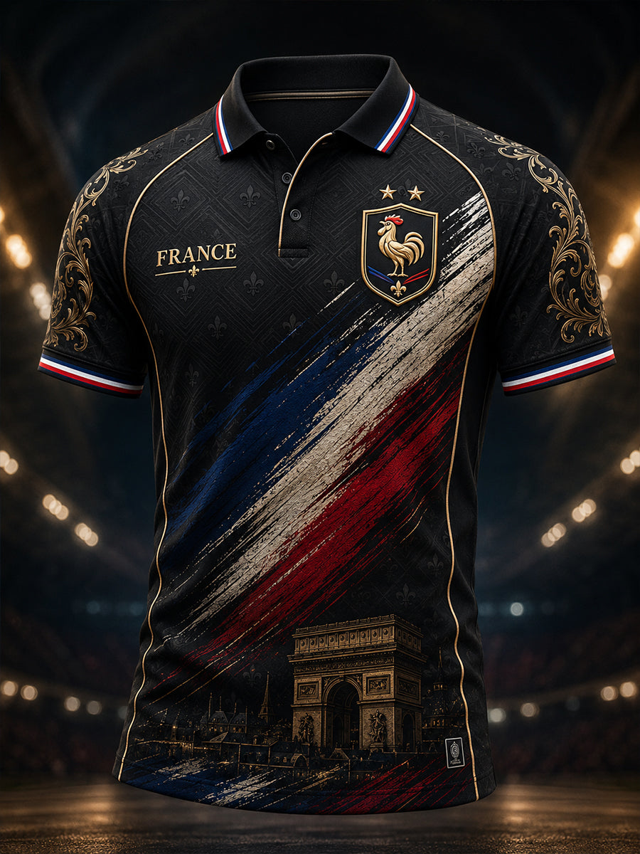 Polo Patriotique Français Commemorationy Art Print pour homme