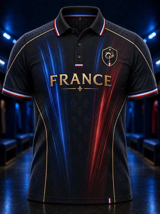Chemise à manches courtes Commémoration patriotique française pour homme