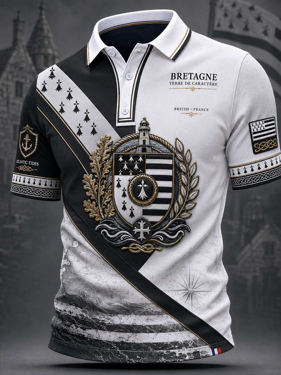 T-shirt à manches courtes pour homme, Bretagne, France