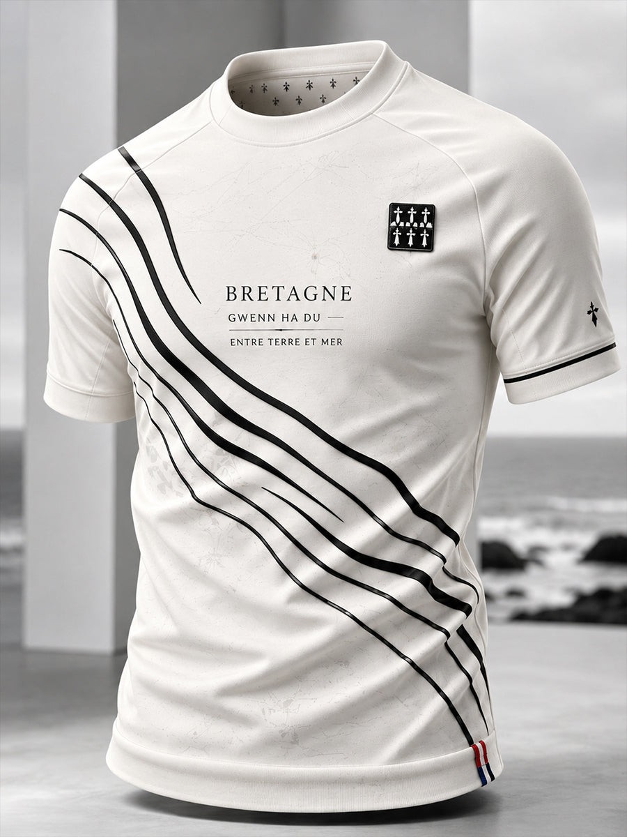 T-shirt à manches courtes pour homme, Bretagne, France