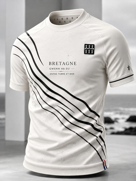 T-shirt à manches courtes pour homme, Bretagne, France