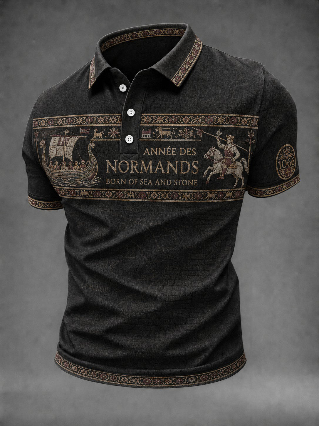 Chemise pour homme imprimée France Normandie