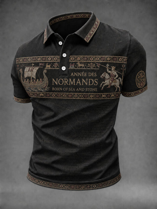 Chemise pour homme imprimée France Normandie
