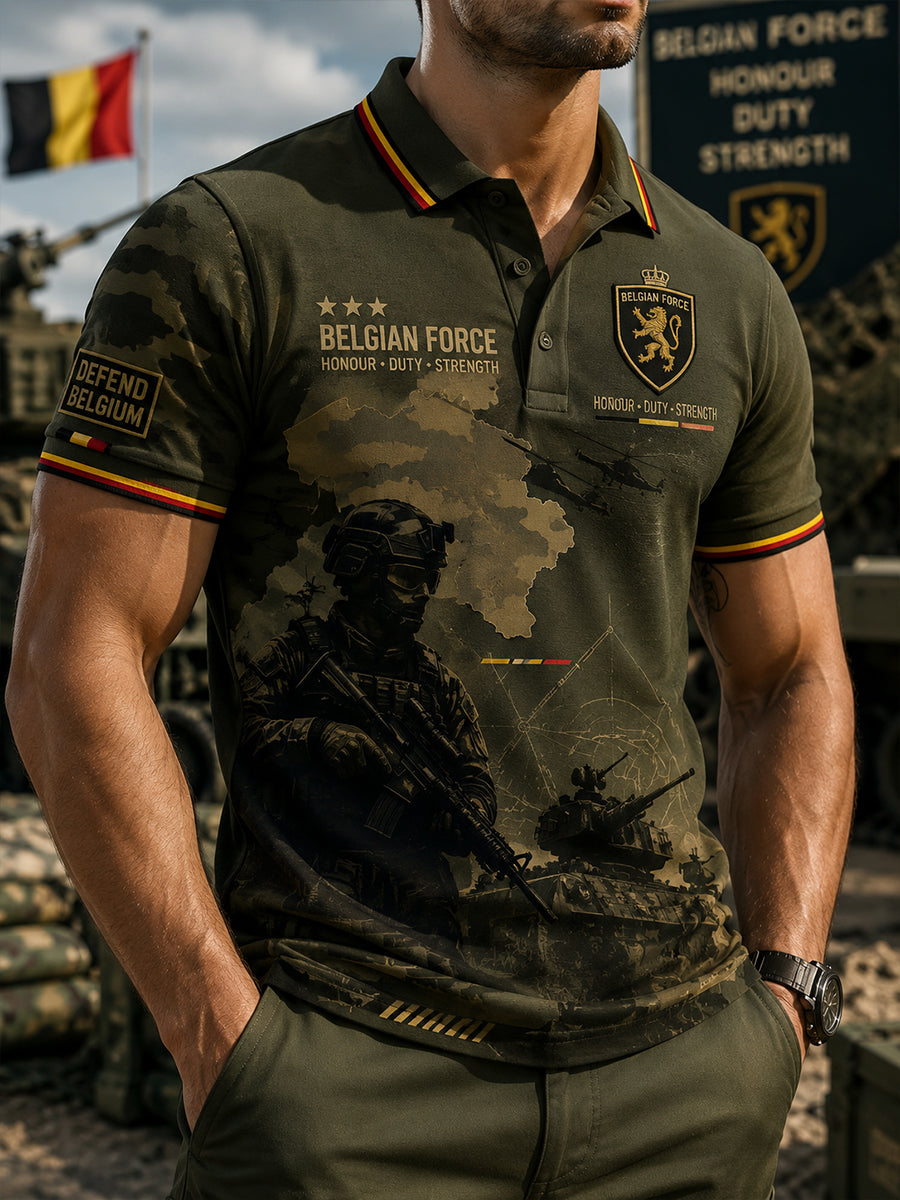 T-shirt raglan à manches courtes pour homme, avec imprimé camouflage de style militaire