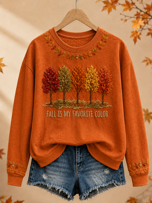 Sweatshirt Femme Fall Is My Favorite Color Regular