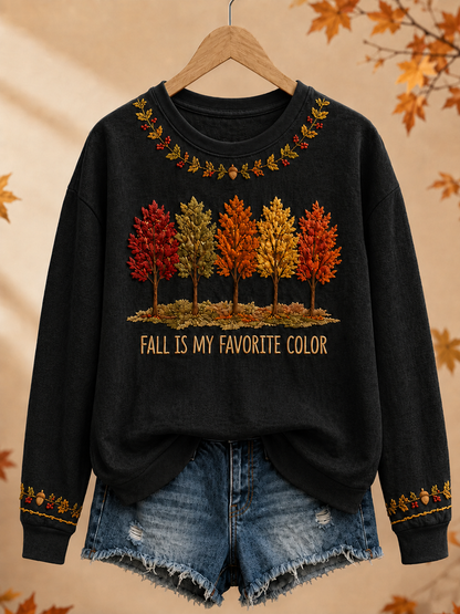 Sweatshirt Femme Fall Is My Favorite Color Regular
