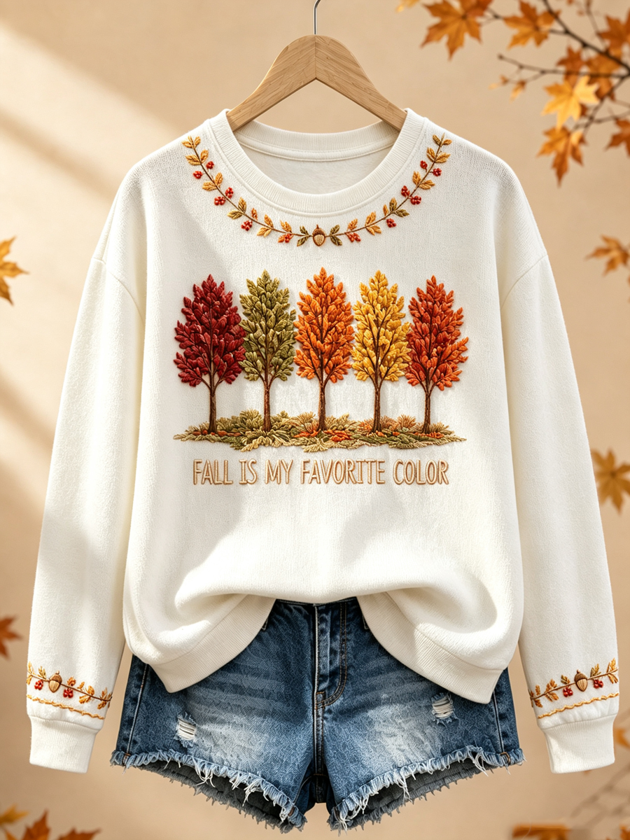 Sweatshirt Femme Fall Is My Favorite Color Regular
